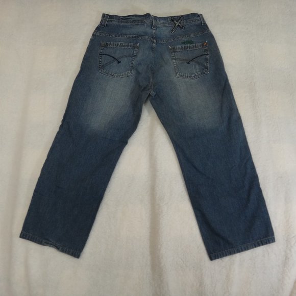 MENS VINTAGE BILLABONG BLUE JEANS 38X32 - Picture 7 of 7